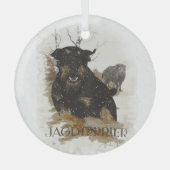 Jagdterriër Glas Ornament (Voorkant)
