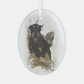 Jagdterriër Glas Ornament (Voorkant links)