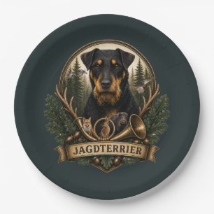 Jagdterriër, Jacht Logo Papieren Bordje