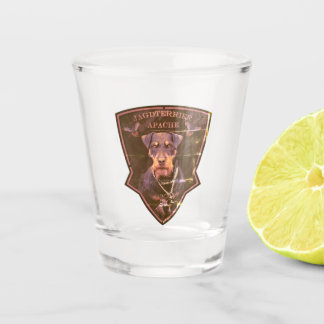 Jagdterrier, moedig hart shot glas