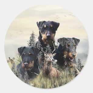 Jagdterriers v. Renbrad Kennel Ronde Sticker