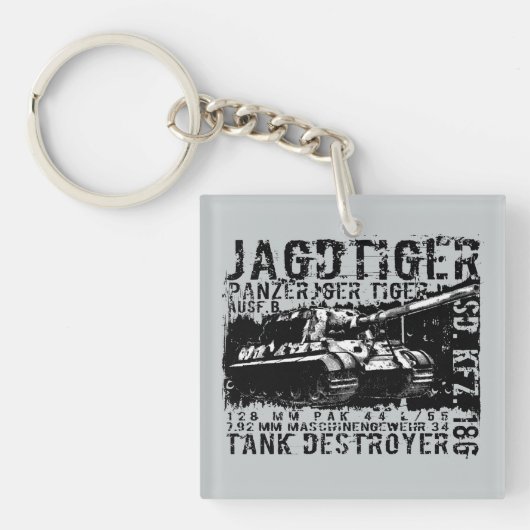 JAGDTIGER Acryl Sleutelhanger (Voorkant)