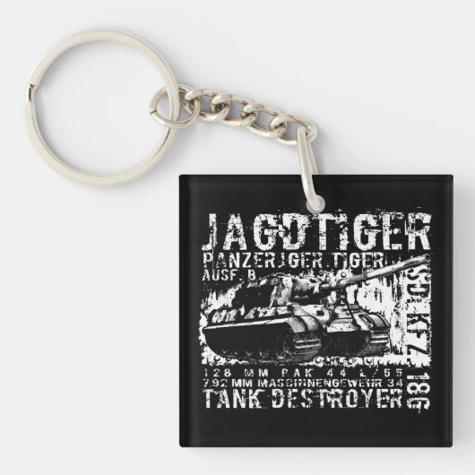 JAGDTIGER Acrylische Sleutelhanger (Voorkant)
