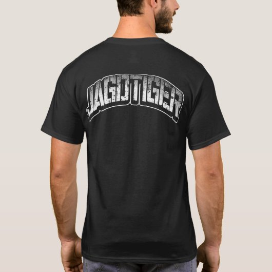 JAGDTIGER Mannen Basic Dark T-Shirt T-Shirt (Achterkant)