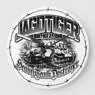 JAGDTIGER ronde (grote) acryl wandklok Grote Klok