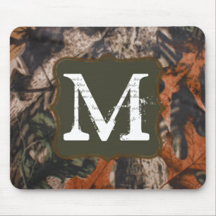 Jagen Camo Hunters Monogram Initiaal Muismat