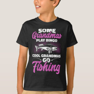 Jagen en Gevist oma Cool oma's gaan vissen T-shirt