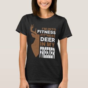 Jagen Fitness Herten In Vriezer Funny Hunter Manne T-shirt