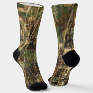 Jagen Gevist Bulrush Camouflage Camo Print Sokken
