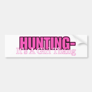 Jagen - Het is een meisje Thang Bumpersticker
