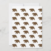 Jagen Kamperen Beary Eerste Jongen 1e Verjaardag Kaart (Achterkant)
