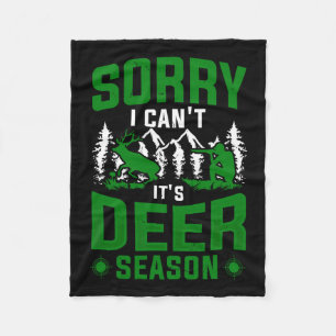 Jagen Mannen Vrouwen Buck Deer Hunter Dad Stag Fleece Deken