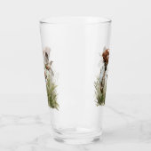 Jagen met een Bretonse hond, Art Glas (Links)