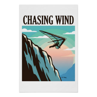 Jagen op de wind perfect poster