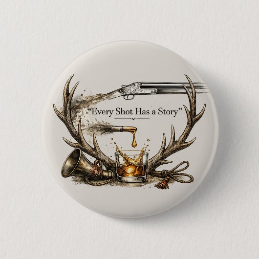 Jagen Ronde Button 5,7 Cm (Voorkant)