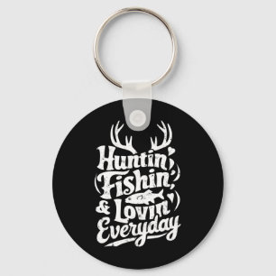 Jagen Vissen Liefhebben Elke Dag Shirt Jager Visse Sleutelhanger