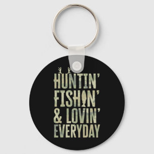 Jagen Vist elke dag liefdevol Shirt 1 Sleutelhanger