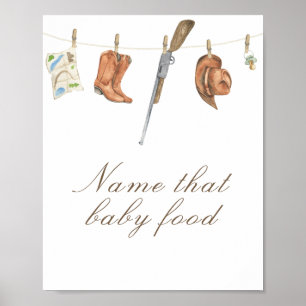 Jager baby shower - raad de babyvoeding poster