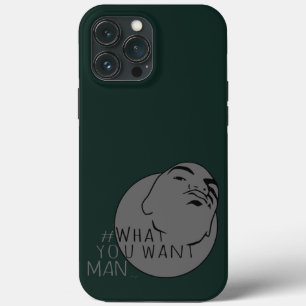 jager grijze Mok Shot Hashtag Yo Man Wat je wilt iPhone 13 Pro Max Hoesje