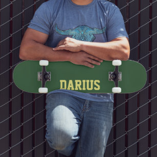Jager Groene Moderne Naam Klassiek Trendy Skateboard