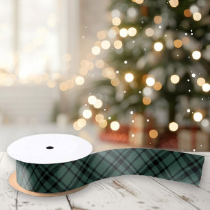 Jager groene Schotse tartan geruite Kerstmis Lint