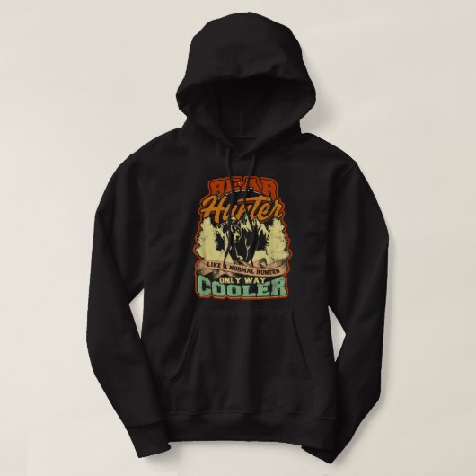 jager van beer als normale jager - alleen nog maar hoodie (Design voorkant)