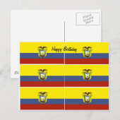 jager van ecuadoraanse vlag briefkaart (Voorkant / Achterkant)