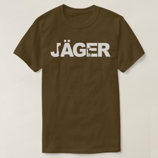 Jager wit t-shirt (Design voorkant)