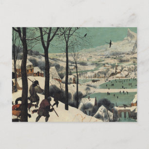 Jagers in de Sneeuw, beroemd kunstwerk, Briefkaart