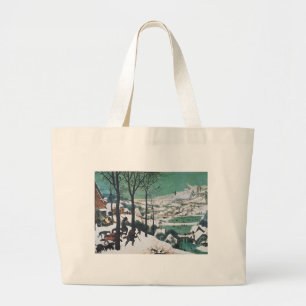 Jagers in de sneeuw door Bruegel Grote Tote Bag