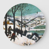 Jagers in het Sneeuwlandschap Pieter Bruegel Grote Klok (Voorkant)