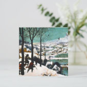Jagers in het Sneeuwlandschap Pieter Bruegel Kaart (Staand voorkant)
