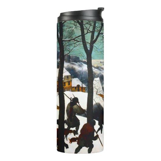 Jagers in het Sneeuwlandschap Pieter Bruegel Thermosbeker (Gedraaid links)
