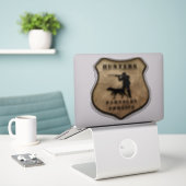 Jagers, levenspartners sticker (Laptop op bureau)