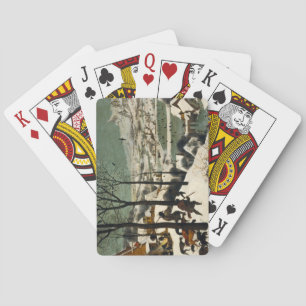 Jagers op de sneeuw (door Pieter Bruegel de Oudere Pokerkaarten