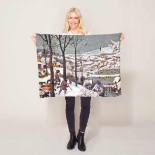 Jagers op de sneeuw, Pieter Bruegel en Ouderen Fleece Deken
