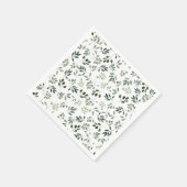 Jagersgroen bladig rustiek servet (Hoek)