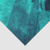 Jagged Blue Abstract Tissuepapier (Detail)