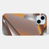 Jagged Edge Concentrische Aarde Tone Ombre Art Case-Mate iPhone Case (Achterkant (horizontaal))