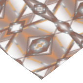 Jagged Edge Concentrische Aarde Tone Ombre Art Tafelkleed (Gekanteld)