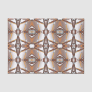 Jagged Edge Concentrische Aarde Tone Ombre Art Tissuepapier