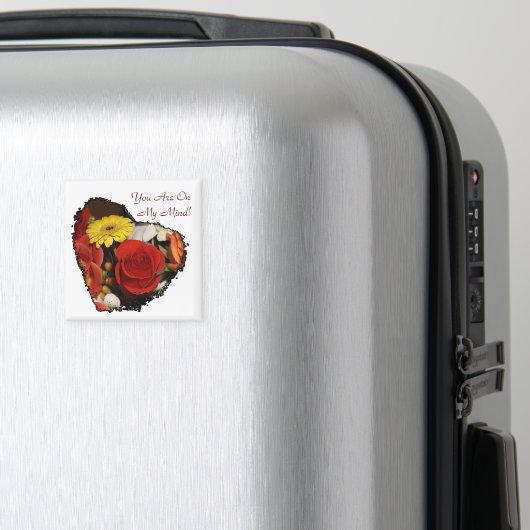 Jagged Edge Heart Bouquet Magneet (Insitu (bagage))