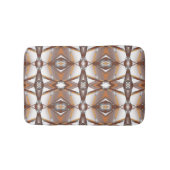 Jagged Edged Concentrische Aarde Tone Ombre Art Badmat (Voorkant)