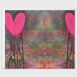 Jagged Love Wrapping Paper beroemd gemaakt door HA Cadeaupapier