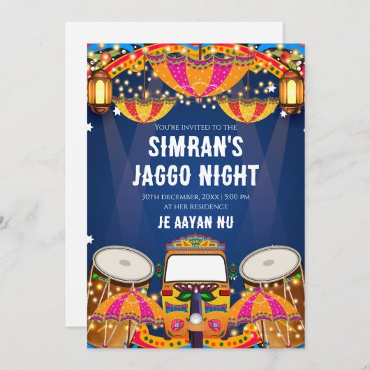 Jaggo invitations Digital Jago invitations (Devant / Derrière)