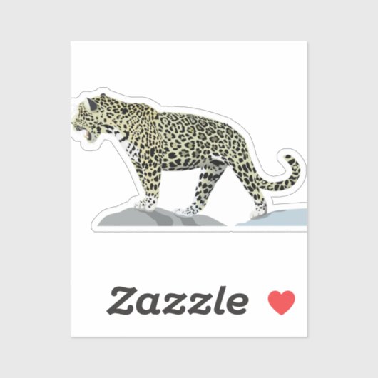 jaguar-animal-cat-wild-oerwoud sticker (Vel)