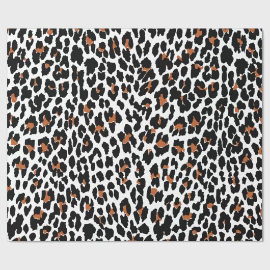 Jaguar Animal Print Wrapping Paper Cadeaupapier (Vlak)