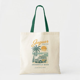 Jaguar Beach Club Jacksonville Florida Retro T-Shi Tote Bag