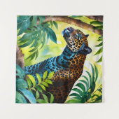 Jaguar Botanical Forest Oerwoud Wandkleed (Voorkant (horizontaal))