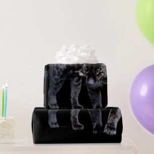 Jaguar Diablo black glossy wrapting paper Cadeaupapier